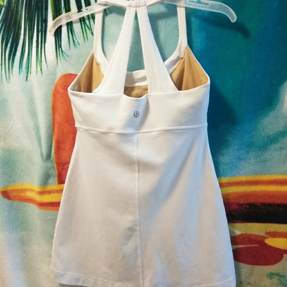Lululemon White Tank Top Size 6